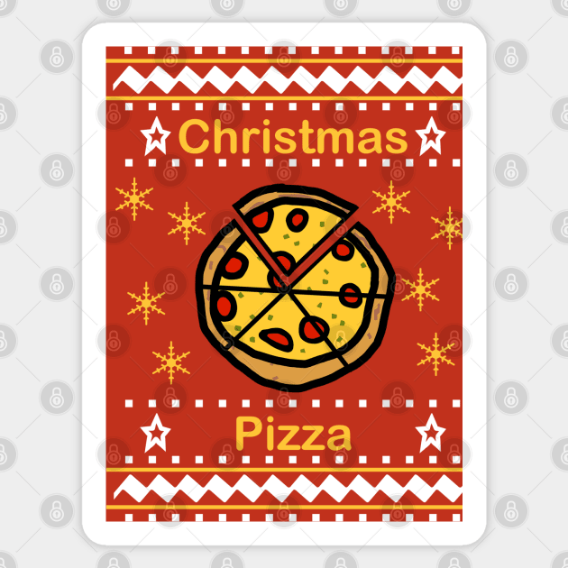 Christmas Pizza Sticker by ellenhenryart